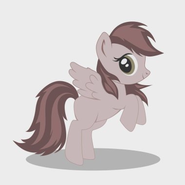 mor kanatlı at resmi.