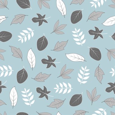 Elegant trendy ditsy floral vector seamless pattern design of abstract leaves. Modern repeat texture. Foliate background for printing and textile 