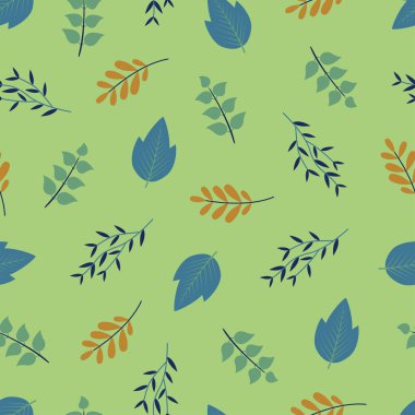 Elegant trendy vector floral seamless pattern design of abstract leaves. Modern ditsy repeat texture. Foliate background for printing and textile 