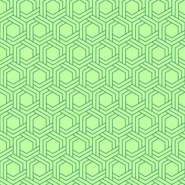 Tekstil ve baskı için zarif trend vektörsüz geometrik desen tasarımı. Altıgen şekillerin süslemeli yineleyici dokusu soyut arkaplanı