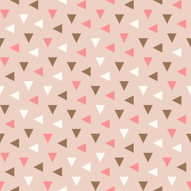 Modern seamless geometric pattern design for printing and textile. Abstract repeat texture background. Symmetrical triangle shapes of variable colors
