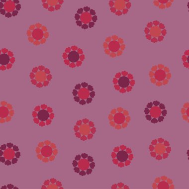 Artistic ornamental vector floral seamless pattern design of colorful mandalas. Creative batik repeat texture background for printing and textile