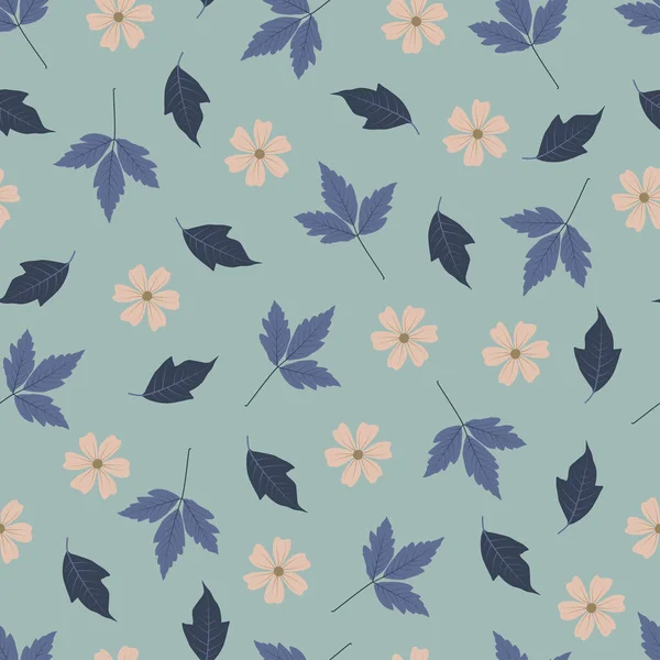 Artistic Trendy Ditsy Floral Seamless Pattern Design Modern Elegant Repeat — Image vectorielle