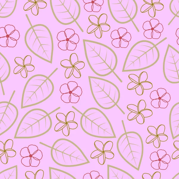 Κομψό Trendy Διάνυσμα Floral Απρόσκοπτη Ditsy Σχέδιο Μοτίβο Της Plumeria — Διανυσματικό Αρχείο