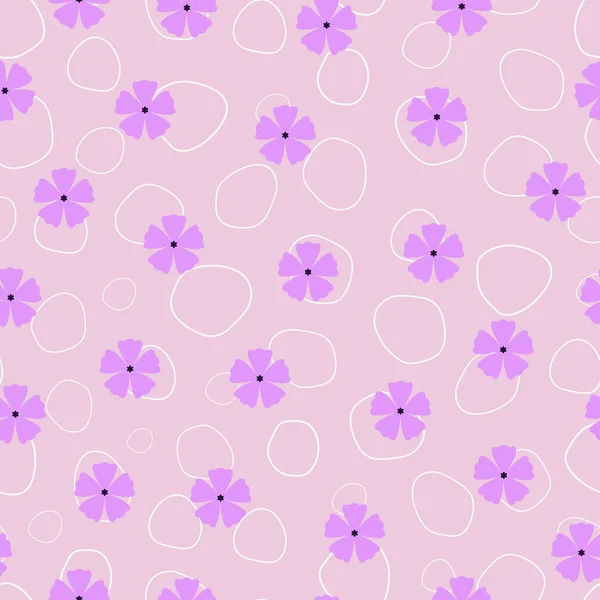 Modern Stylish Vector Ditsy Floral Seamless Pattern Design Flowers Abstract — Vetor de Stock