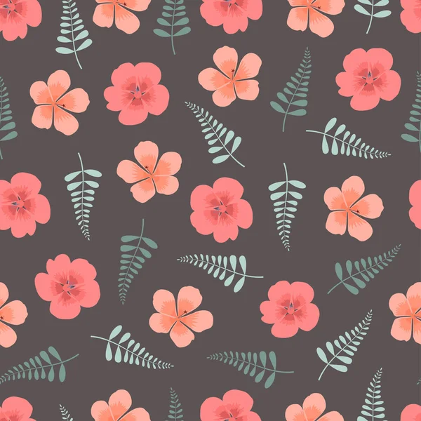 Trendy Attractive Vector Seamless Floral Ditsy Pattern Design Modern Elegant — Image vectorielle