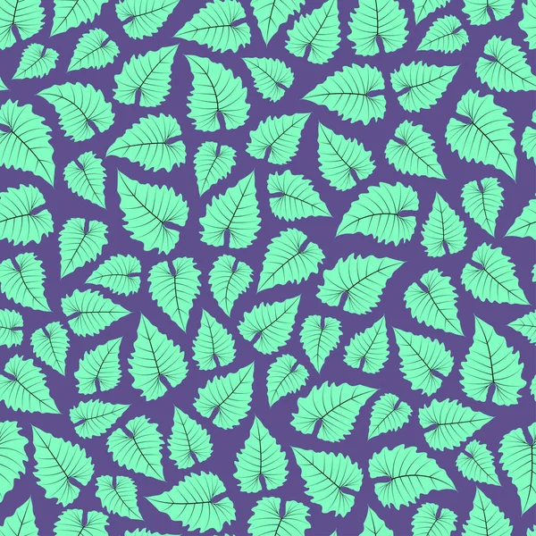 Ornate Trendy Floral Seamless Vector Ditsy Pattern Design Philodendron Leaves — Stockvektor