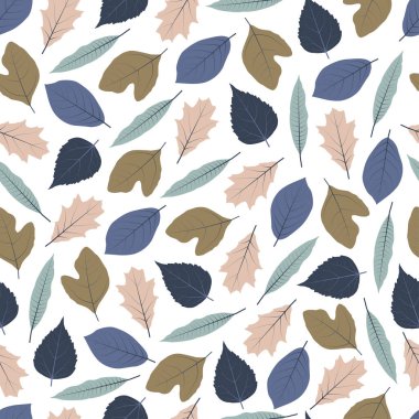 Ornate trendy ditsy floral seamless pattern design of exotic multicolor leaves. Artistic vector foliage background for surface printing and textile