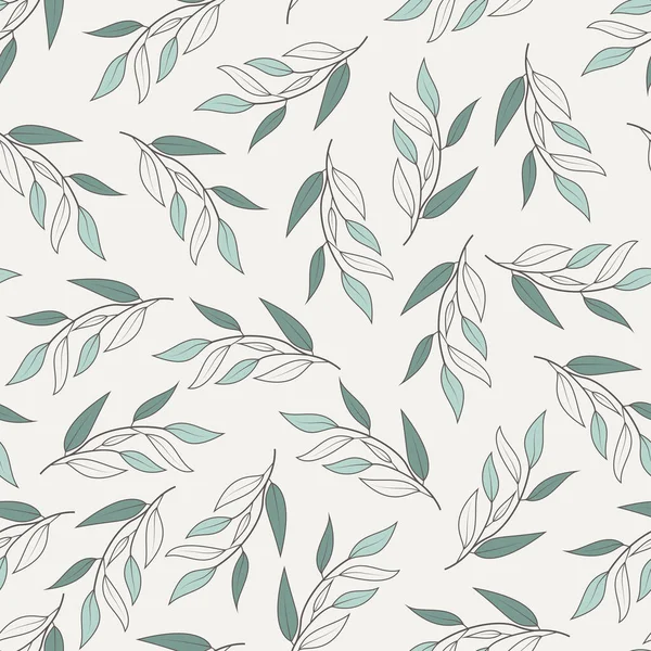 Ornate Trendy Ditsy Floral Seamless Pattern Design Abstract Branches Leaves lizenzfreie Stockillustrationen