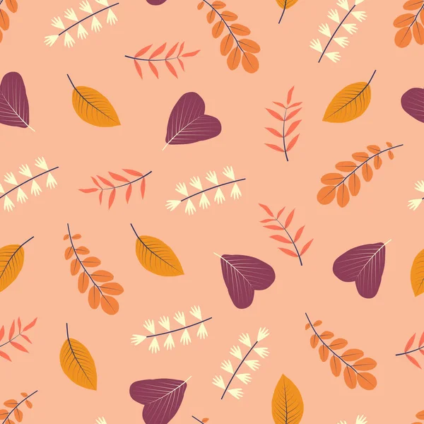 Stilvolles Florales Nahtloses Muster Aus Tropischen Blätterzweigen Laub Wiederholen Textur Vektorgrafiken