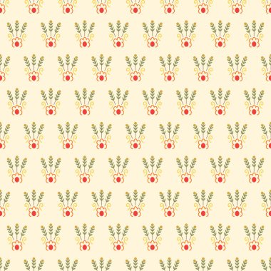 Yüzey baskısı için süs çiçeği desenli desen tasarımı. Dekoratif tekrar yaprak dokusu. Soyut yaprak arkaplanı