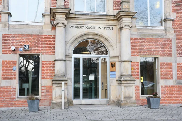 Berlin Tyskland November 2021 Robert Koch Institutets Entré — Stockfoto