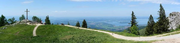 Horní Bavorsko Chiemgau Alpy Německo Června 2022 Panoramatický Výhled Kab Stock Obrázky