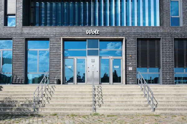 Berlin Germany July 2022 Entrance Area Wolt Headquarters Stralauer Allee — Fotografia de Stock