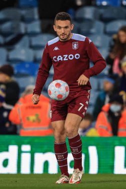 Oyun öncesi ısınma sırasında Aston Villa 'dan John McGinn # 7 