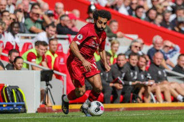 14 Eylül 2019, Anfield, Liverpool, İngiltere; Premier League Football, Liverpool vs Newcastle United; Mohamed Salah (11)