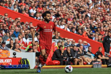 14 Eylül 2019, Anfield, Liverpool, İngiltere; Premier League Football, Liverpool vs Newcastle United; Mohamed Salah (11)