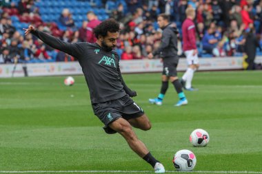 31 Ağustos 2019, Turf Moor, Burnley, İngiltere; Premier Lig Futbolu, Burnley Liverpool 'a karşı: Liverpool' dan Muhammed Salah (11) sizi ısıtıyor