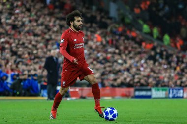 11 Aralık 2018, Anfield, Liverpool, İngiltere; UEFA Şampiyonlar Ligi, Liverpool v Napoli; Liverpool 'dan Muhammed Salah (11)