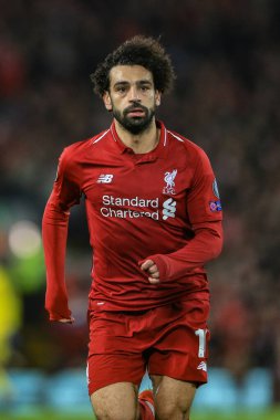 11 Aralık 2018, Anfield, Liverpool, İngiltere; UEFA Şampiyonlar Ligi, Liverpool v Napoli; Liverpool 'dan Muhammed Salah (11)