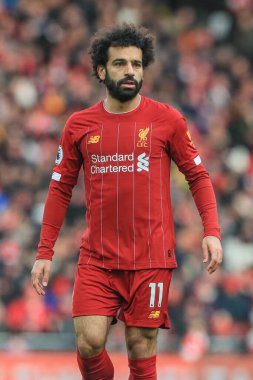 14 Aralık 2019, Anfield, Liverpool, İngiltere; Premier League, Liverpool v Watford: Liverpool 'lu Mohamed Salah (11)