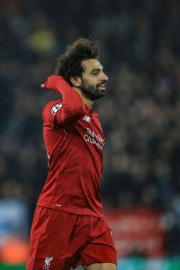 11 Aralık 2018, Anfield, Liverpool, İngiltere; UEFA Şampiyonlar Ligi, Liverpool v Napoli; Liverpool 'dan Muhammed Salah (11)
