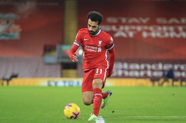 Maç sırasında Liverpool 'lu Mohamed Salah # 11