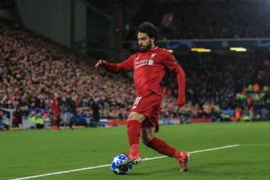 11 Aralık 2018, Anfield, Liverpool, İngiltere; UEFA Şampiyonlar Ligi, Liverpool v Napoli; Liverpool 'dan Muhammed Salah (11)