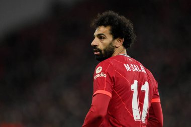 Maç sırasında Liverpool 'lu Mohamed Salah # 11
