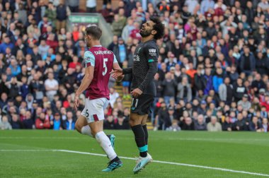 31 Ağustos 2019, Turf Moor, Burnley, İngiltere; Premier League Football, Burnley vs Liverpool: Liverpool 'lu Mohamed Salah (11) yakın mesafeden Sho' yu kaçırdı