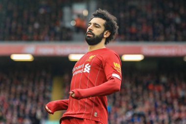 7 Mart 2020, Anfield, Liverpool, İngiltere; Premier League, Liverpool - Bournemouth: Liverpool 'lu Mohamed Salah (11)