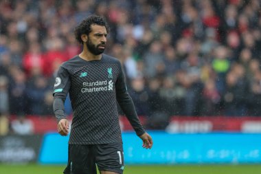 28 Eylül 2019, Bramall Lane, Sheffield, İngiltere; Premier League, Sheffield United Liverpool: Liverpool 'dan Mohamed Salah (11)