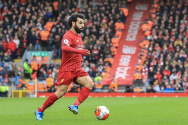 7 Mart 2020, Anfield, Liverpool, İngiltere; Premier League, Liverpool - Bournemouth: Liverpool 'lu Mohamed Salah (11)