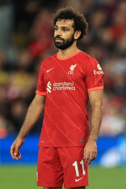 Maç sırasında Liverpool 'lu Mohamed Salah # 11