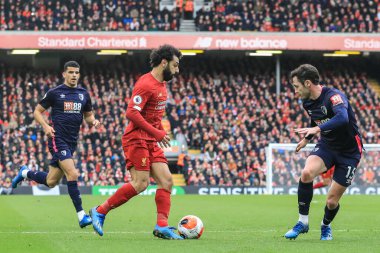 7 Mart 2020, Anfield, Liverpool, İngiltere; Premier League, Liverpool - Bournemouth: Liverpool 'lu Mohamed Salah (11)