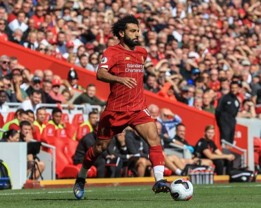 14 Eylül 2019, Anfield, Liverpool, İngiltere; Premier League Football, Liverpool vs Newcastle United; Mohamed Salah (11)