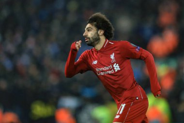 11 Aralık 2018, Anfield, Liverpool, İngiltere; UEFA Şampiyonlar Ligi, Liverpool v Napoli; Liverpool 'dan Muhammed Salah (11)