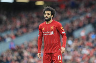 14 Aralık 2019, Anfield, Liverpool, İngiltere; Premier League, Liverpool v Watford: Liverpool 'lu Mohamed Salah (11)