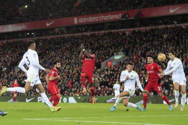 Liverpool 'lu Mohamed Salah # 11 gol atma şansı yakaladı.