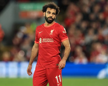 Maç sırasında Liverpool 'lu Mohamed Salah # 11