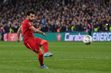 Liverpool 'dan Mohamed Salah # 11 penaltısını attı.