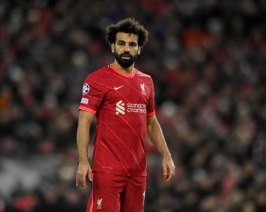 Maç sırasında Liverpool 'lu Mohamed Salah # 11