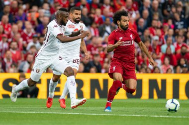 Liverpool 'dan Mohamed Salah bugün maçta. 