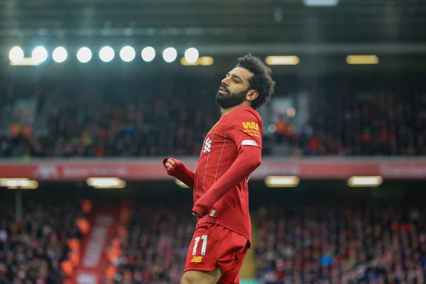 Mohamed Salah Del Liverpool Durante Partita — Foto Stock