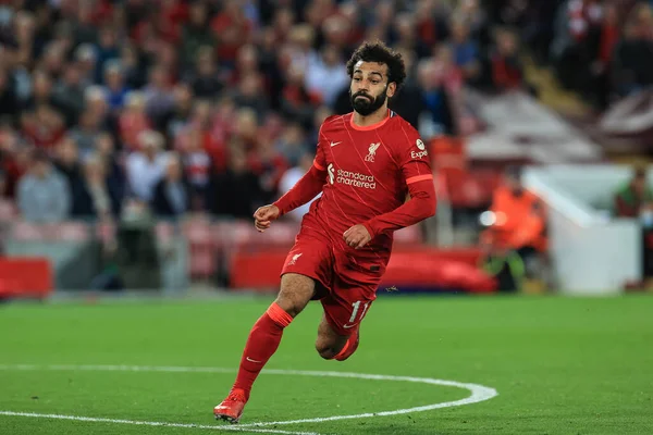 Mohamed Salah Liverpool Azione Durante Gioco — Foto Stock