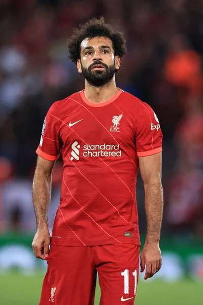 Mohamed Salah Liverpool Durante Partido —  Fotos de Stock
