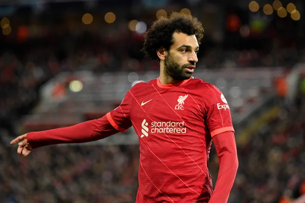 Mohamed Salah Fra Liverpool Kampen – stockfoto