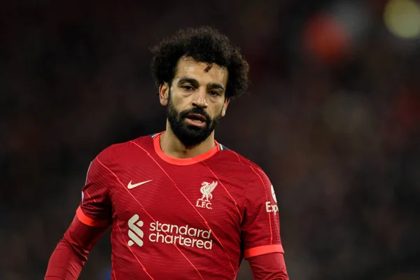 Mohamed Salah Van Liverpool Actie Tijdens Wedstrijd — Stockfoto