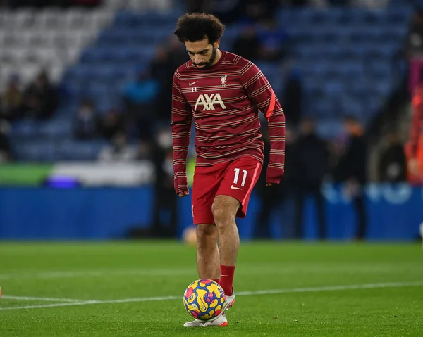 Maç öncesi ısınma sırasında Liverpool 'lu Mohamed Salah # 11