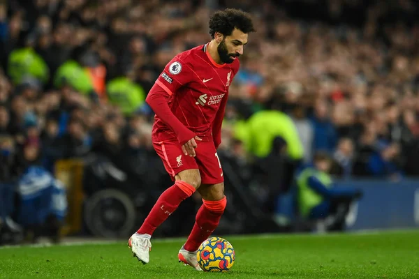 Mohamed Salah Van Liverpool Actie Tijdens Wedstrijd — Stockfoto